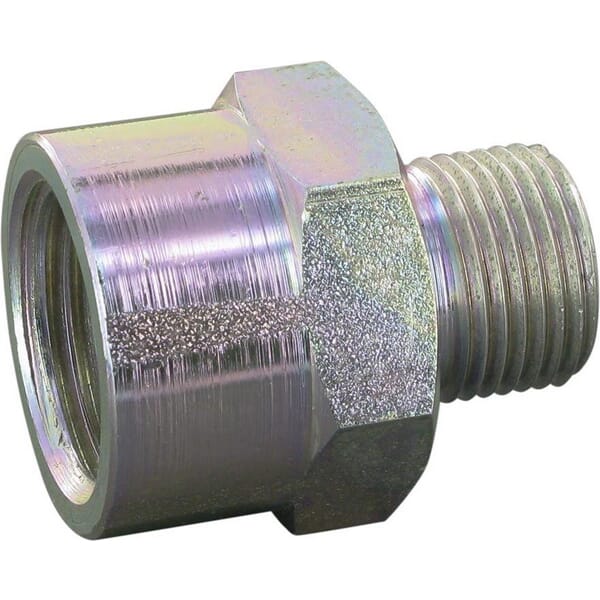 Adaptateur Réducteur Pneumatique BSP Mâle 1/2" à BSP Femelle 1/4" - Plaqué Nickel - Kelm